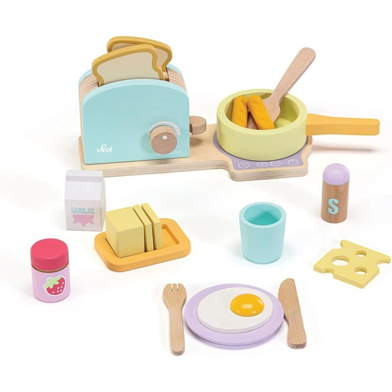 Trudi Sevi - Set Prima Colazione (21 pz) | Accessori Cibo per Colazione. Metodo