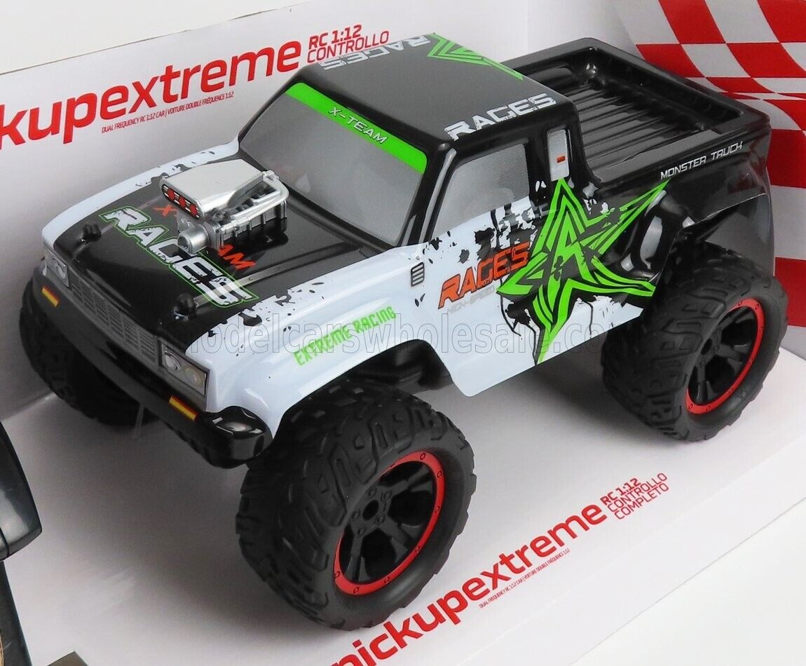 EXTREME - X-TEAM PICK-UP BIGFOOT MONSTER 4X4 TRUCK 2019 - WHITE GREEN BLACK - 1/