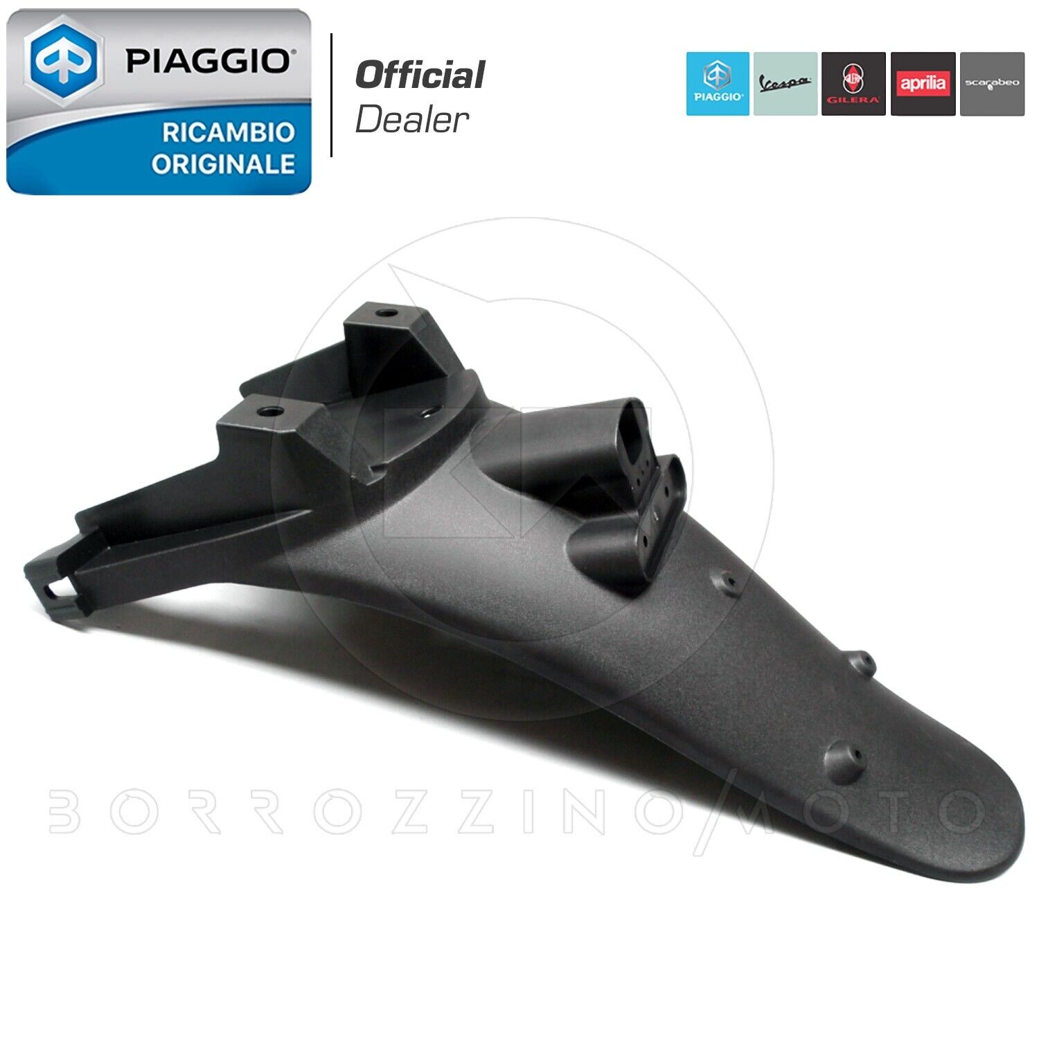 PARASPRUZZI POSTERIORE NERO ORIGINALE PIAGGIO BEVERLY TOURER 250 2007-2009
