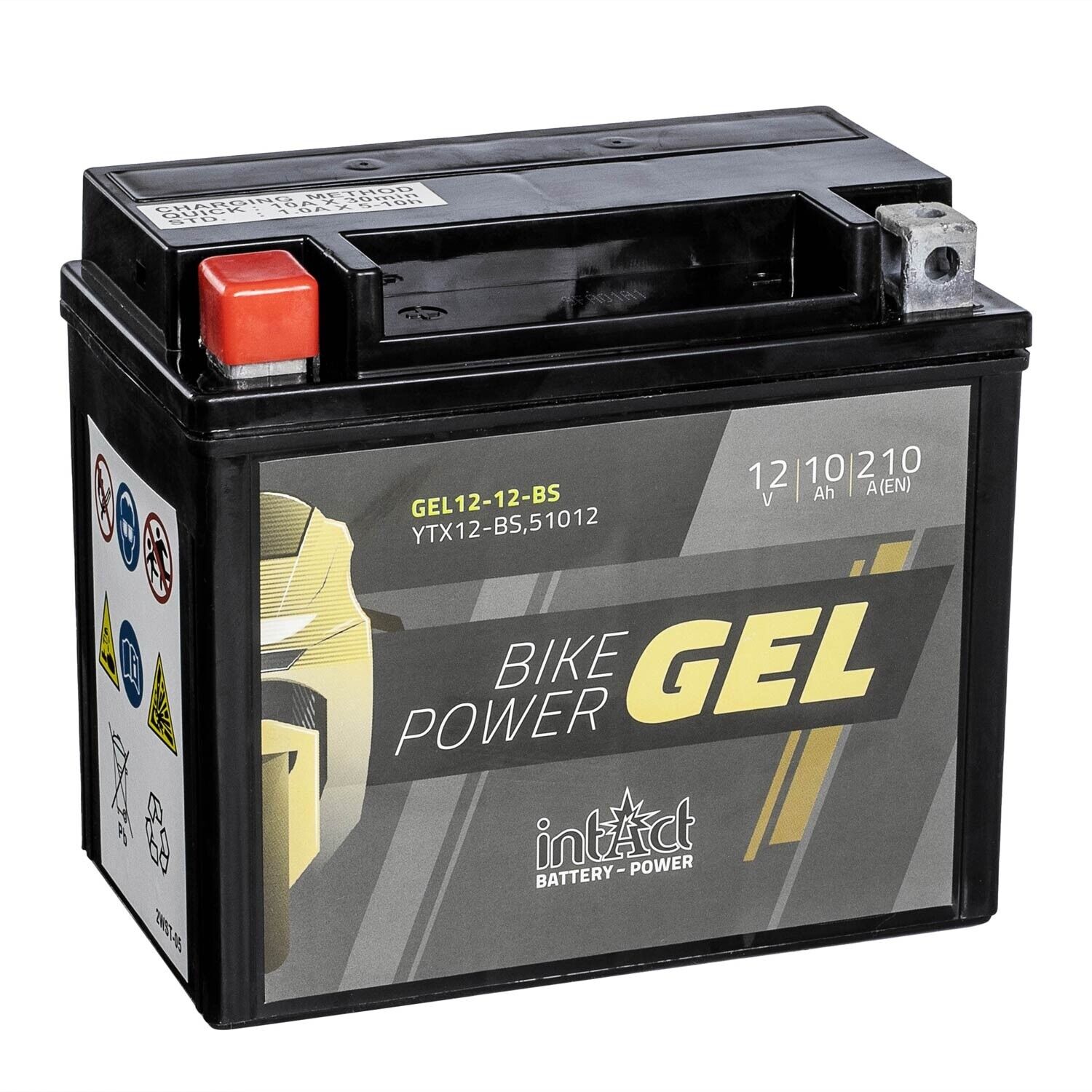 YTX12-BS BATTERIA AL GEL INTACT PER PIAGGIO 300 CARNABY CRUISER 2009 - 210 Ah