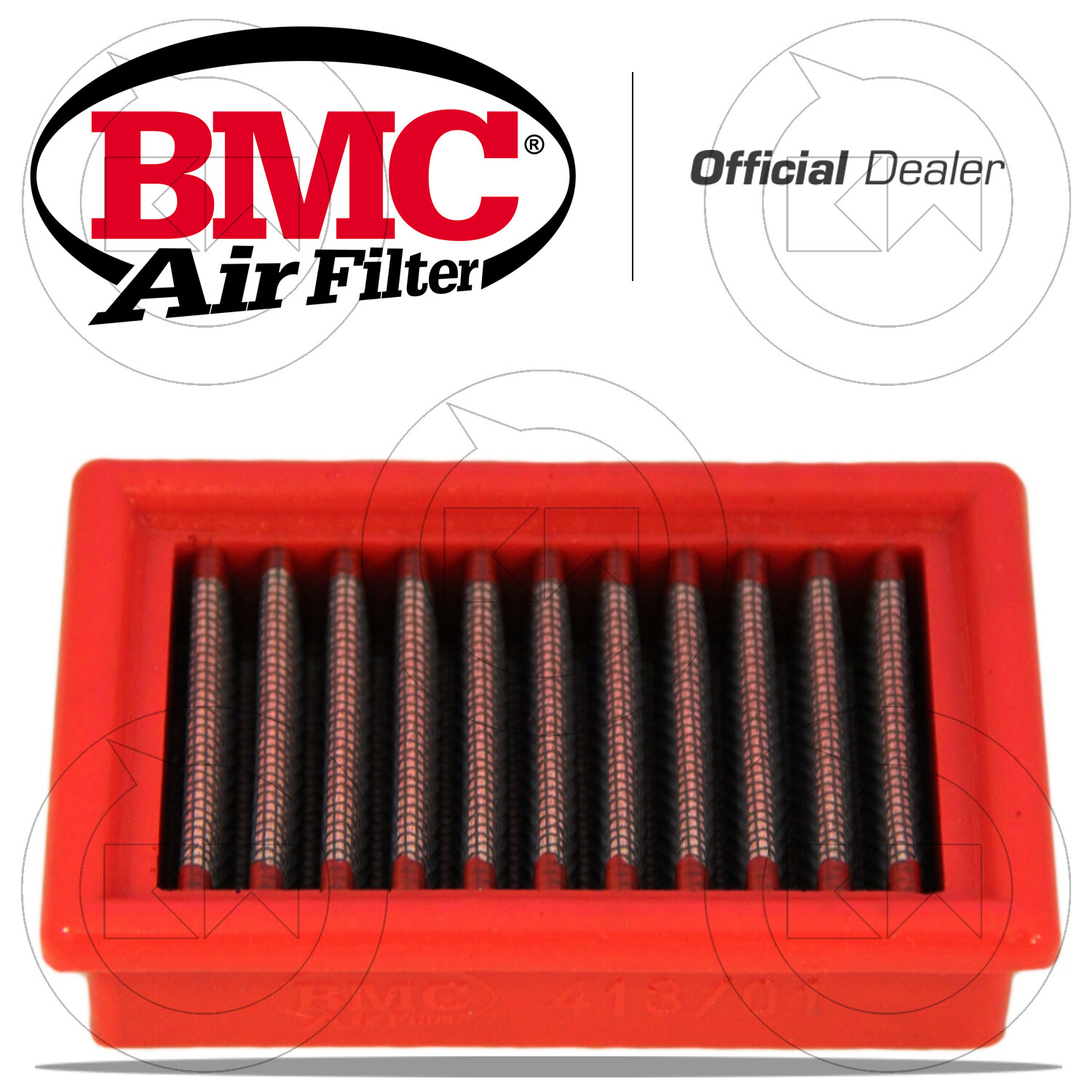 FILTRO ARIA SPORTIVO LAVABILE BMC FM413/01 PER MOTO GUZZI V7 RACER 750 2012