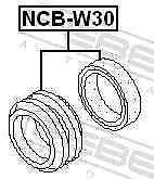 Cuscinetto albero di trasmissione NCB-W30 FEBEST