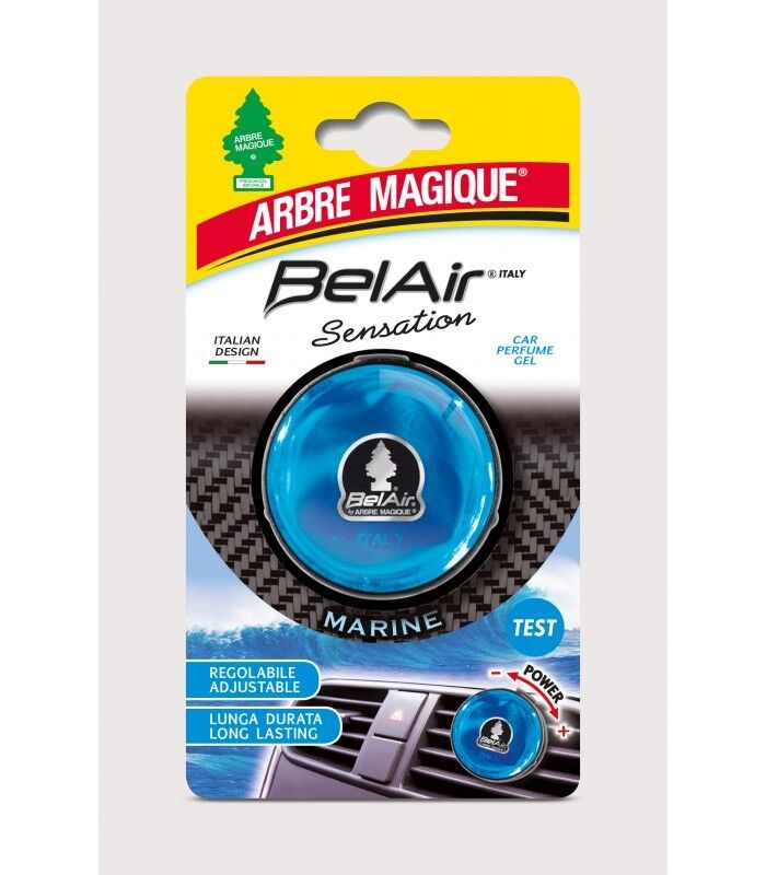 BELAIR SENSATION MARINE Il profumatore per auto ARBRE MAGIQUE CAR PERFUME GEL -