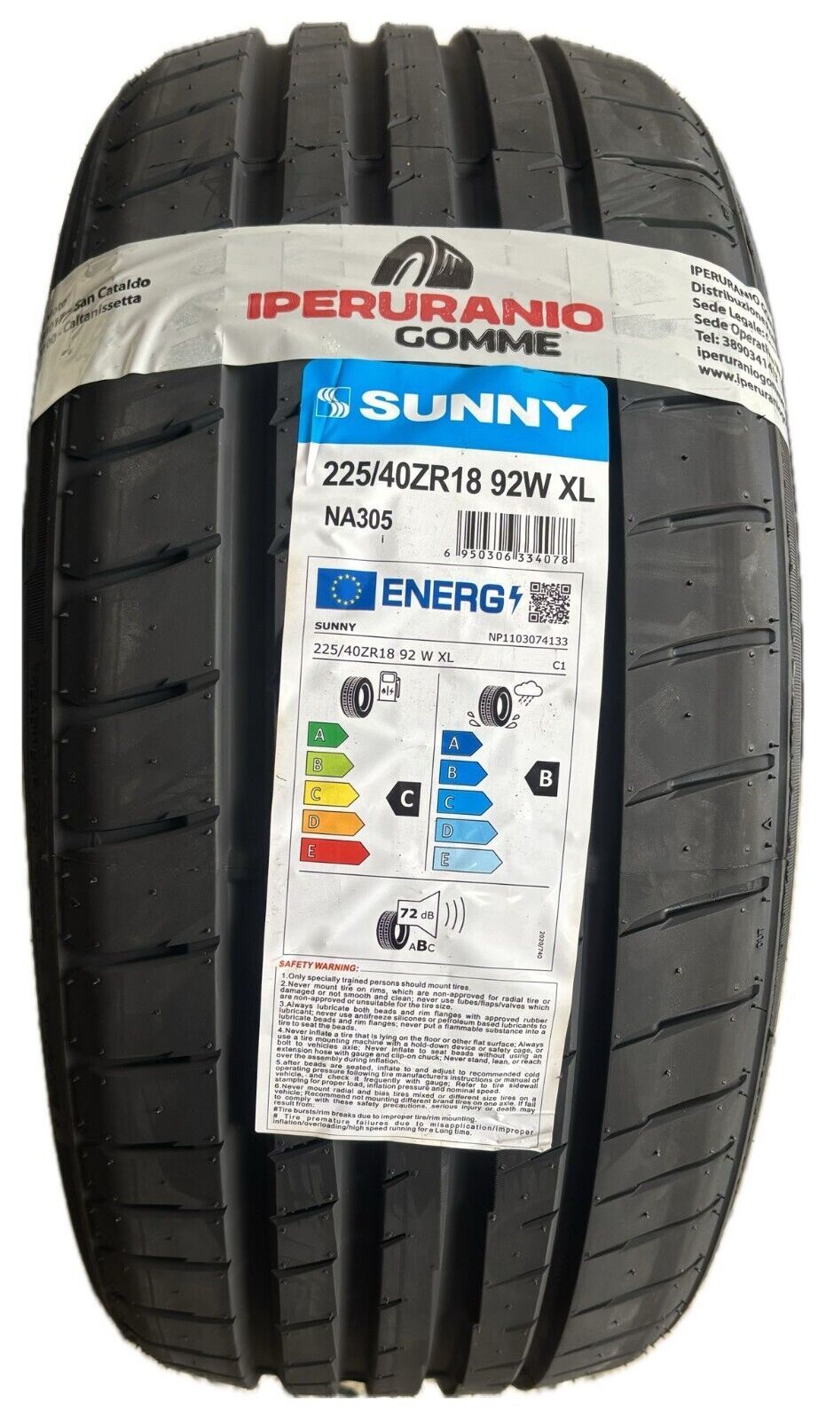 Pneumatici Nuovi 225/45R18 95 W XL SUNNY Estivi 2254518