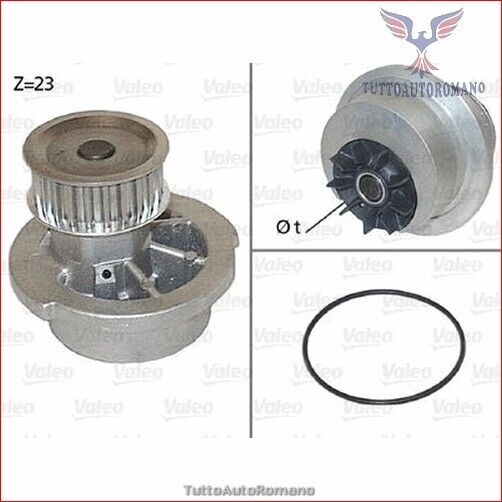 506308 Pompa acqua Valeo per IRMSCHER COUPE OPEL ZAFIRA A VECTRA B CORSA C ASTR