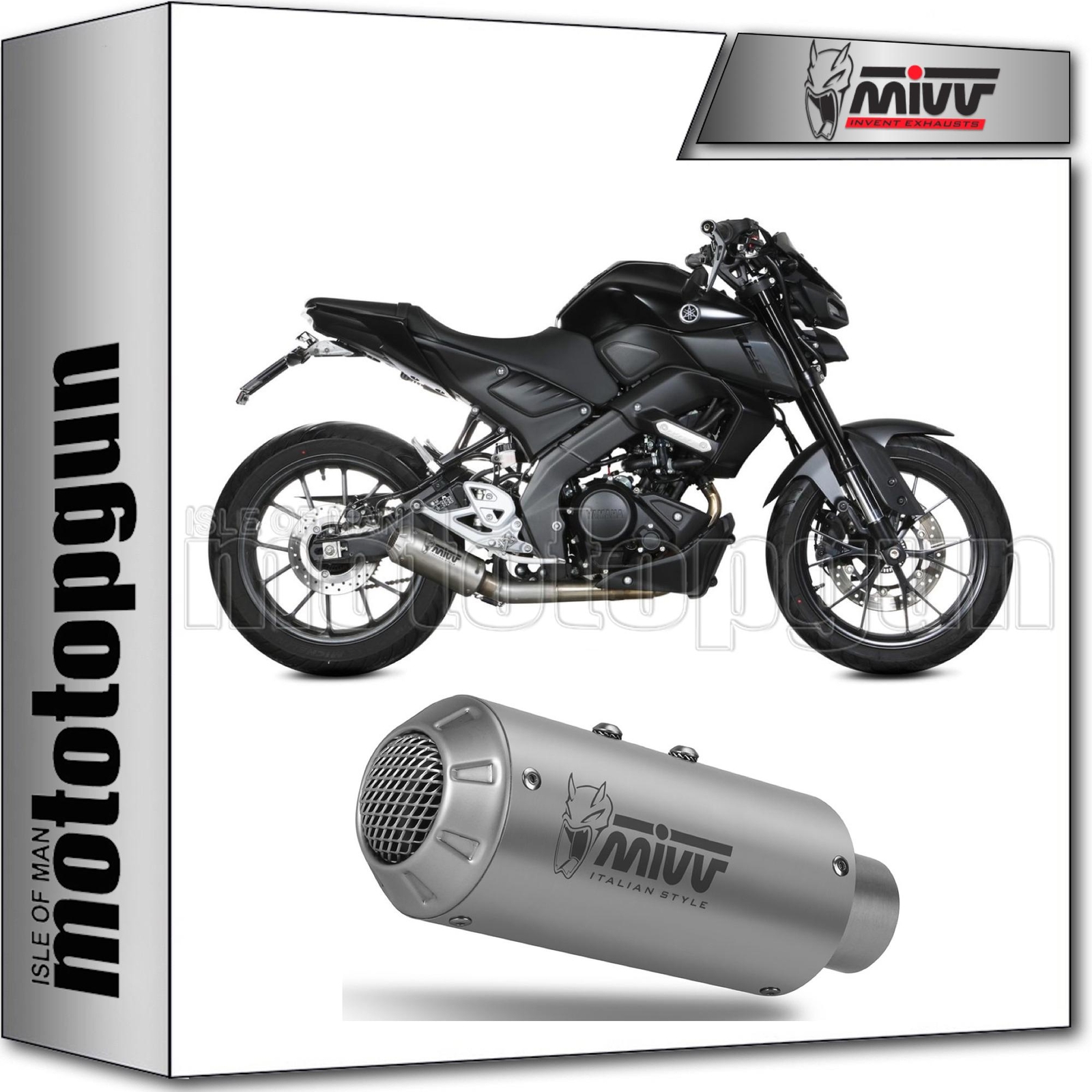 MIVV SCARICO COMPLETO RACE MK3 INOX YAMAHA MT-125 2020 20 2021 21