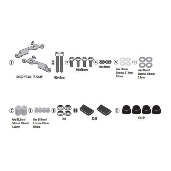 Givi windscreen fitting kit Honda CB750 Hornet 2023