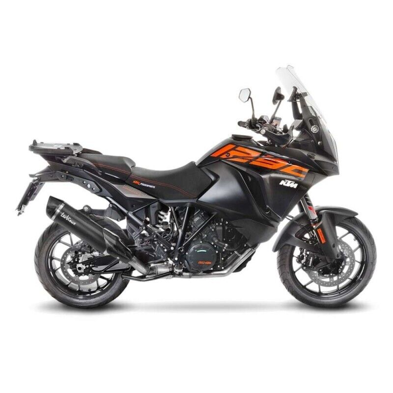 LEOVINCE TERMINALE SCARICO NERO PER KTM 1290 SUPER ADVENTURE T 2017 INOX-COD.140