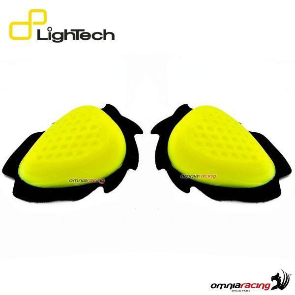 Paire de pains de savon Lightech Dropper jaunes pour combinaisons en cuir