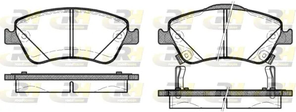Pastiglie freno Assale anteriore 21310.02 ROADHOUSE per TOYOTA AURIS