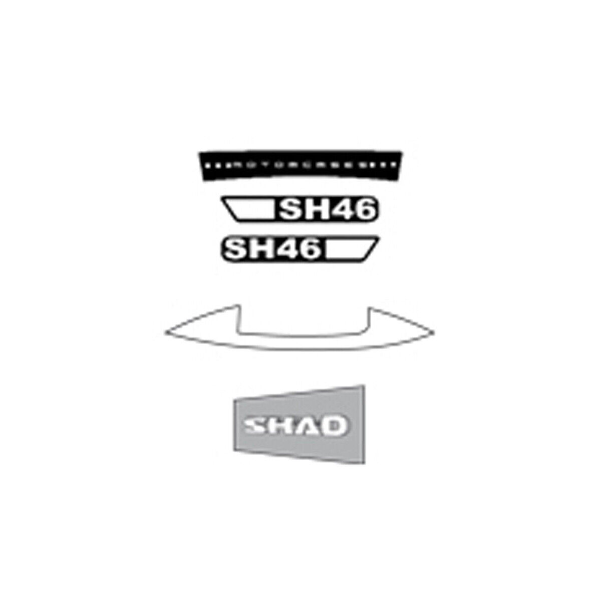RICAMBI BAULETTO SHAD SH45 ADESIVI -SHAD-
