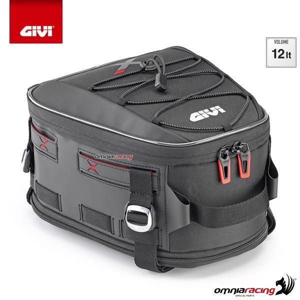 Borsa da sella posteriore Givi X-line impermeabile nera estensibile da 9 a 12lt