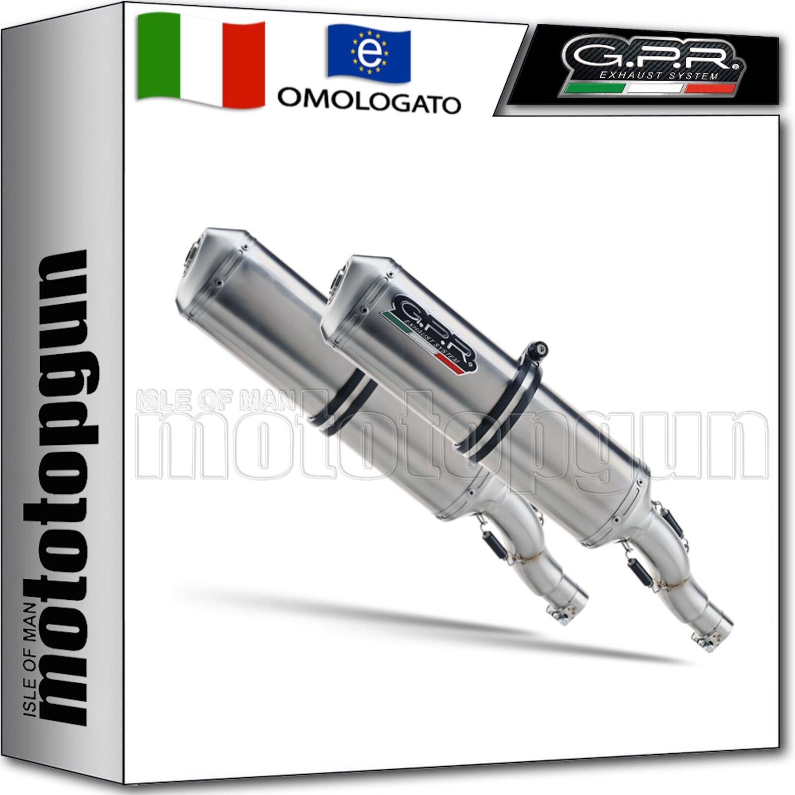 scarico omologato gpr satinox per aprilia etv caponord 1000 rally 2006 06