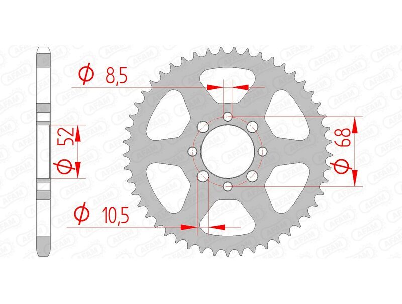 20464 - compatibile con KAWASAKI KLX 110 (KLX110C) 110 2010-2020 Corona standard