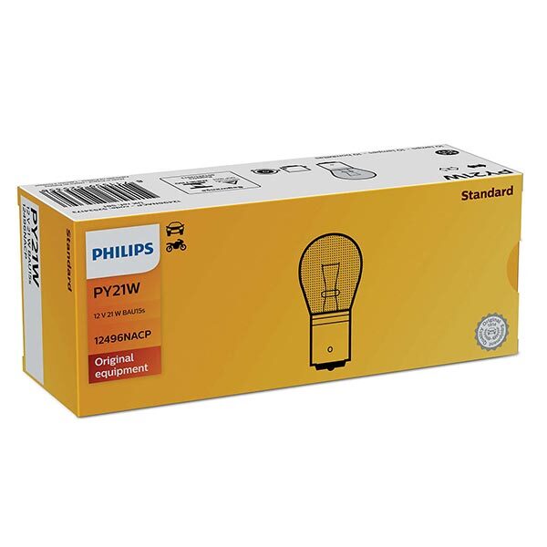 LAMPADA PHILIPS PY21W ARANCIO 12V 21W BAU5S HONDA SH (KF04) 150 2003 2004