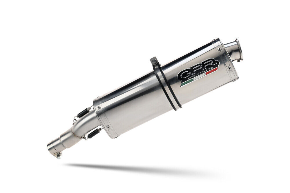 GPR exhaust approved Kat polished Trioval Moto Guzzi Stelvio 1200 8V 2011-2017