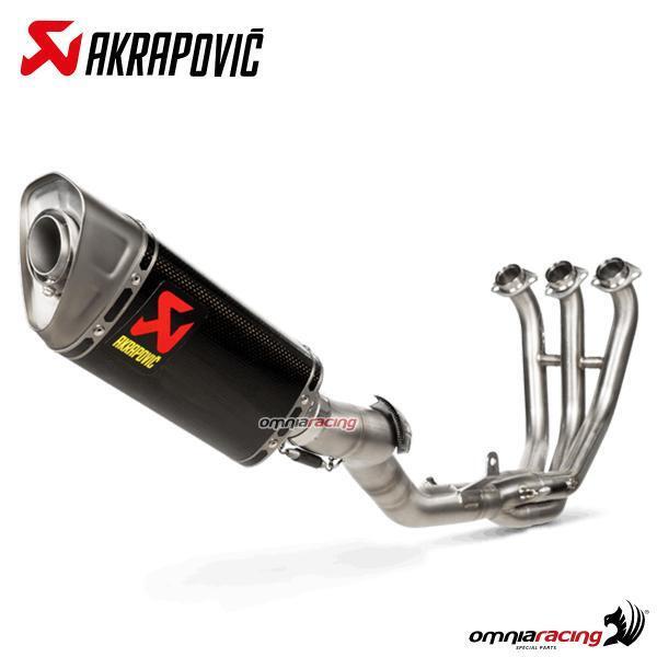 Scarico completo Akrapovic carbonio racing Yamaha Tracer 9 e GT 2021 - 2024
