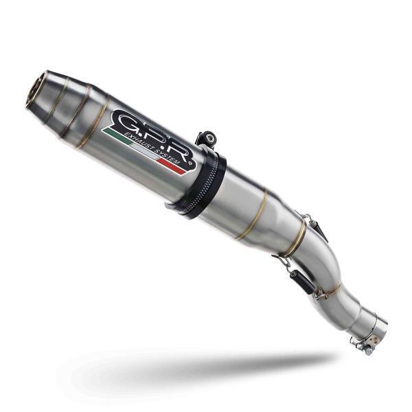 GPR exhaust approved satin steel Deeptone Triumph Daytona 675 2009-2012