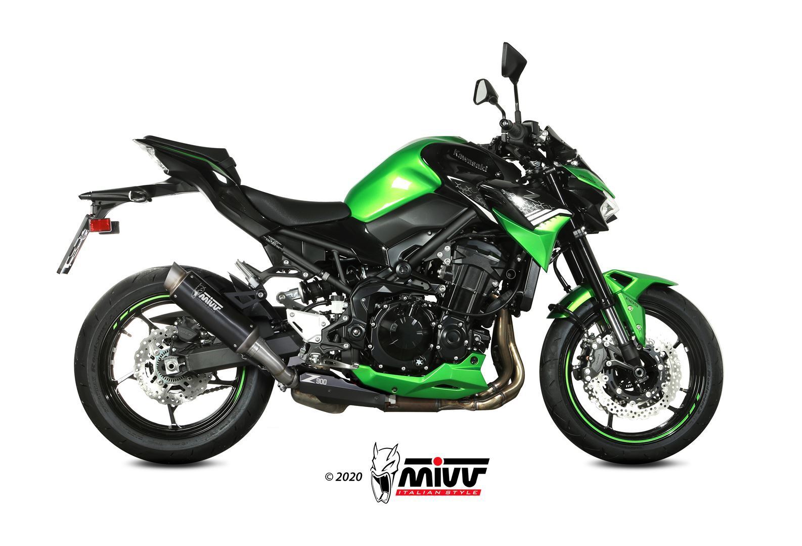 K.052.LXBP TERMINALE SCARICO INOX NERO MIVV GP PRO KAWASAKI Z 900 2020 - 22