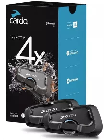Cardo FRC4X103 Moto DUO FREECOM 4x interfono Bluetooth 4 moto fino a  1,2 km Afs