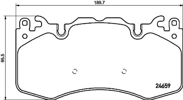 Pastiglie freno P 44 023 BREMBO per LAND ROVER RANGE ROVER SPORT II DISCOVERY V