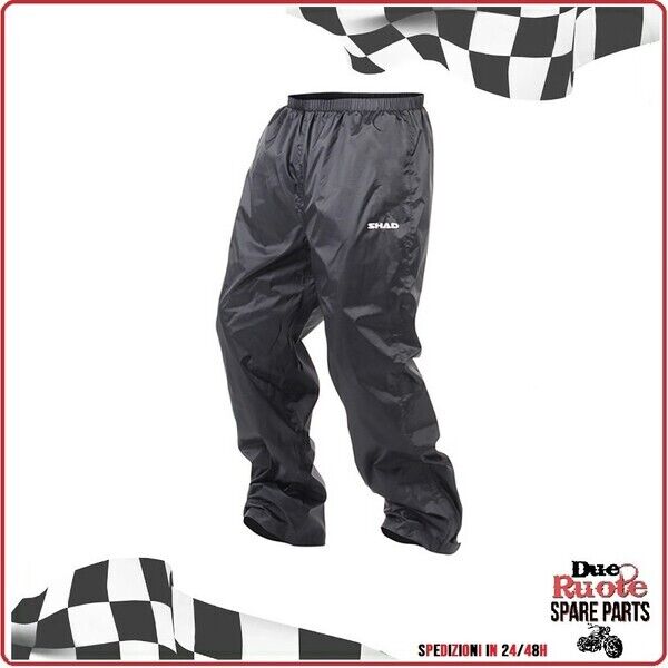 PANTALONI ANTIPIOGGIA ABBIGLIAMENTO PIOGGIA PER MOTO SHAD TAGLIA 2XL X0SR20XXL