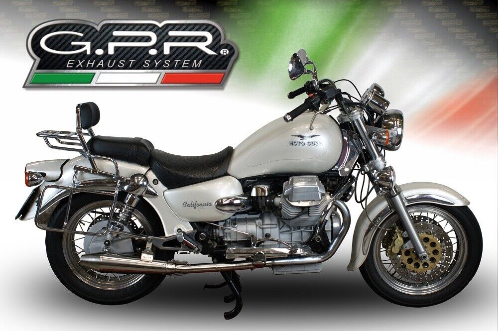 GPR exhausts satin Vintacone Moto Guzzi California 1100 Special-Stone 1997-05