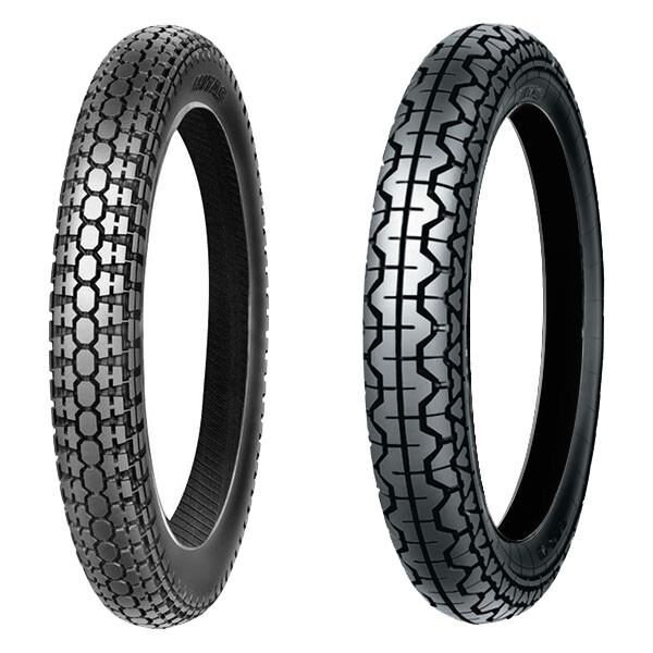 COPPIA GOMME MITAS 3.50 -19 63P H-02 + 2.75-18 48P H-06
