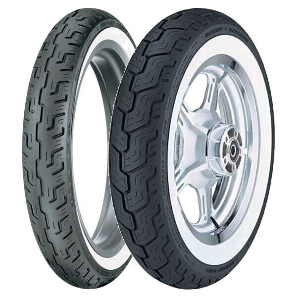 COPPIA GOMME DUNLOP 100/90-19 57H D401 WWW H.D. + MT90-16 74H D402 WWW H.D.