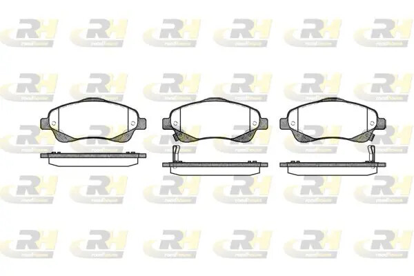 Pastiglie freno Assale anteriore 21046.02 ROADHOUSE per TOYOTA AVENSIS Familiare