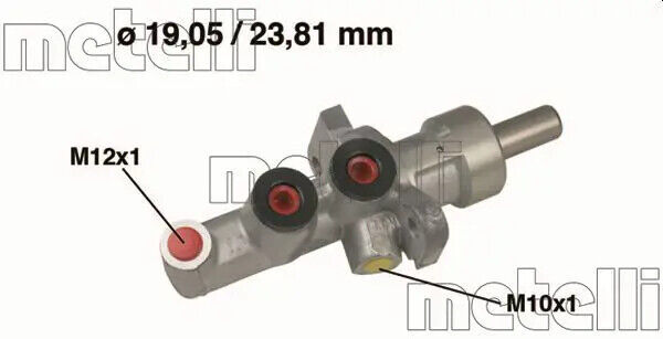 Pompa freno Alluminio 05-0619 METELLI per MERCEDES-BENZ CLASSE C SLK