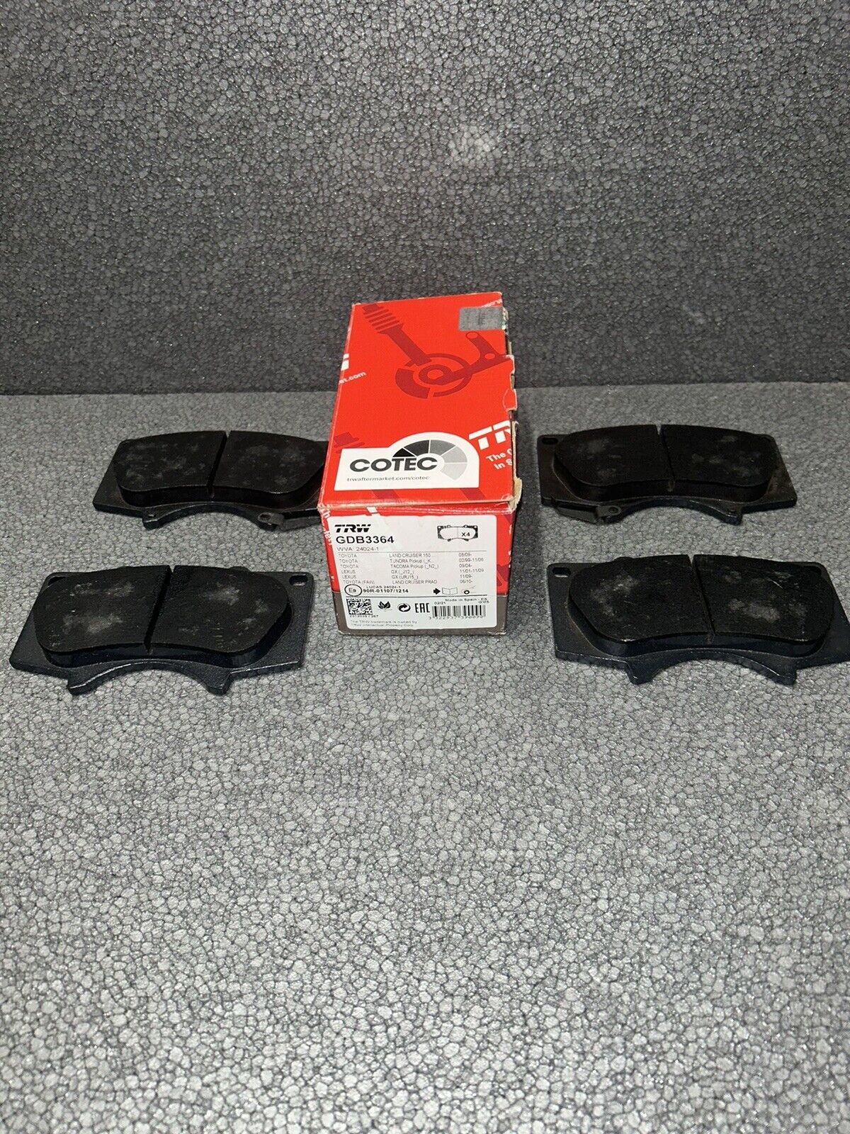 Kit pastiglie freno TRW GDB3364 asse anteriore TOYOTA O LEXUS