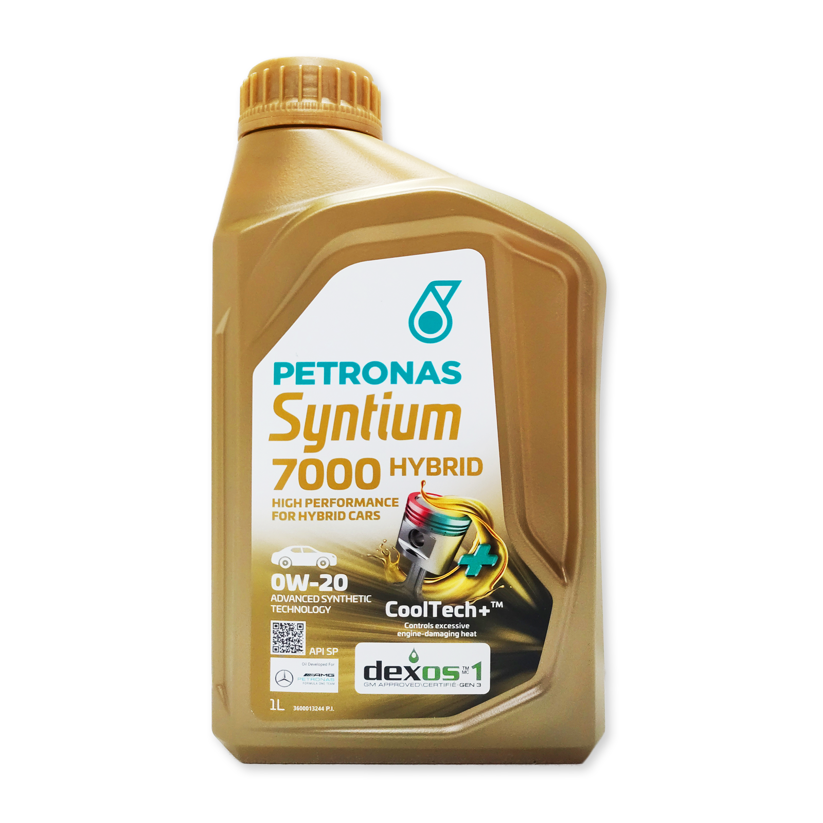 1 LITRO PETRONAS SYNTIUM 7000 HYBRID 0W-20 OLIO MOTORE API SP DEXOS 1 GEN 3