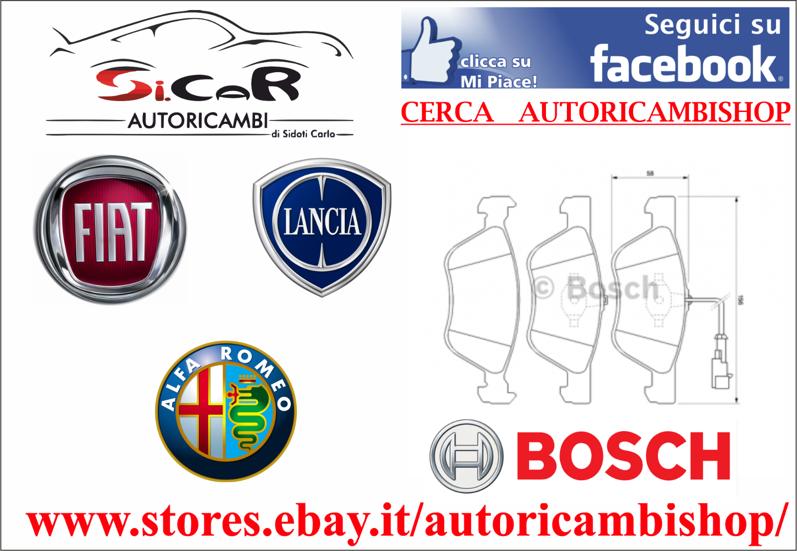 PASTIGLIE FRENI ANT FIAT BRAVA, (182) 182B7000 154HP 113KW,  BRAVO 2.0 HGT 20V