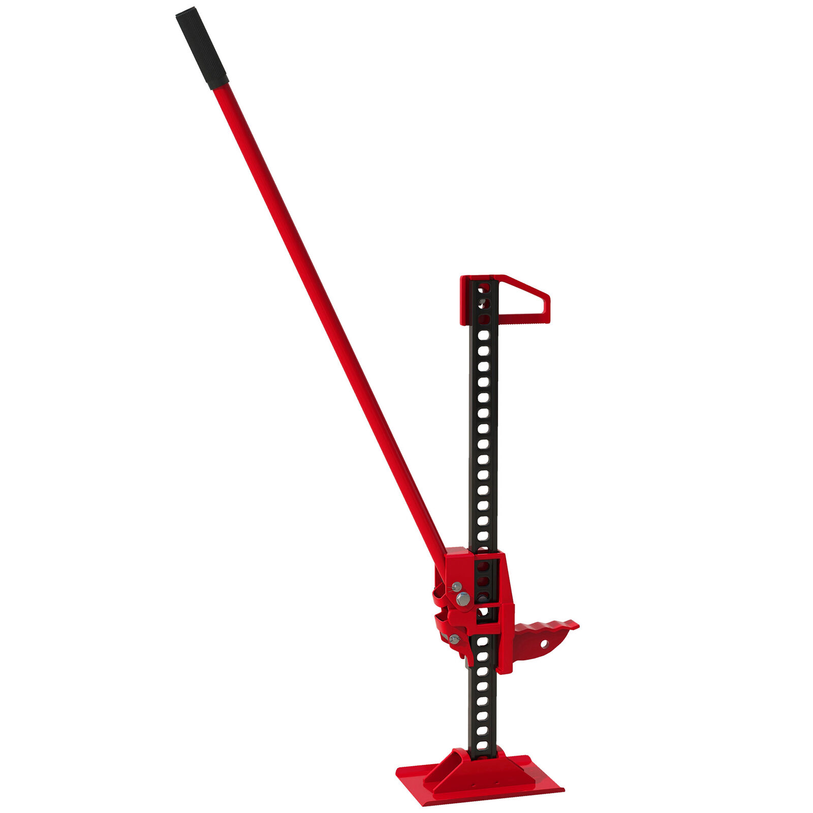 HOMCOM Cric Auto Sollevamento 10-105cm Capacità 3T in Acciaio Rosso