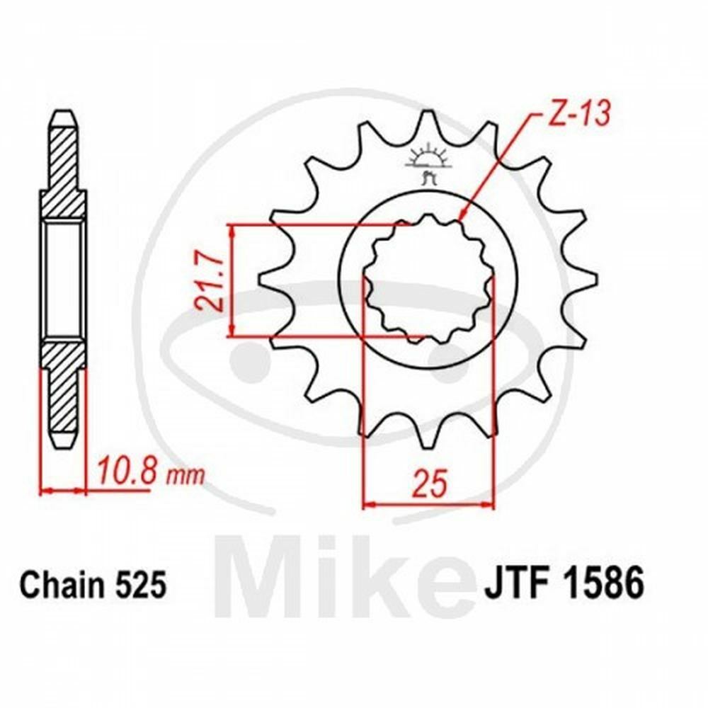 PIGNONE Z16 525 726.29.83 YAMAHA 850 TRX 1996-1999