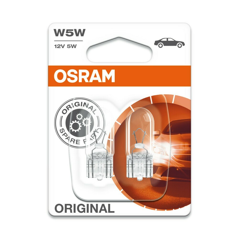 Osram 12V Original Line - W5W - 5W - W2,1x9,5d - 2 Pz  - Blister Oa2825bli2