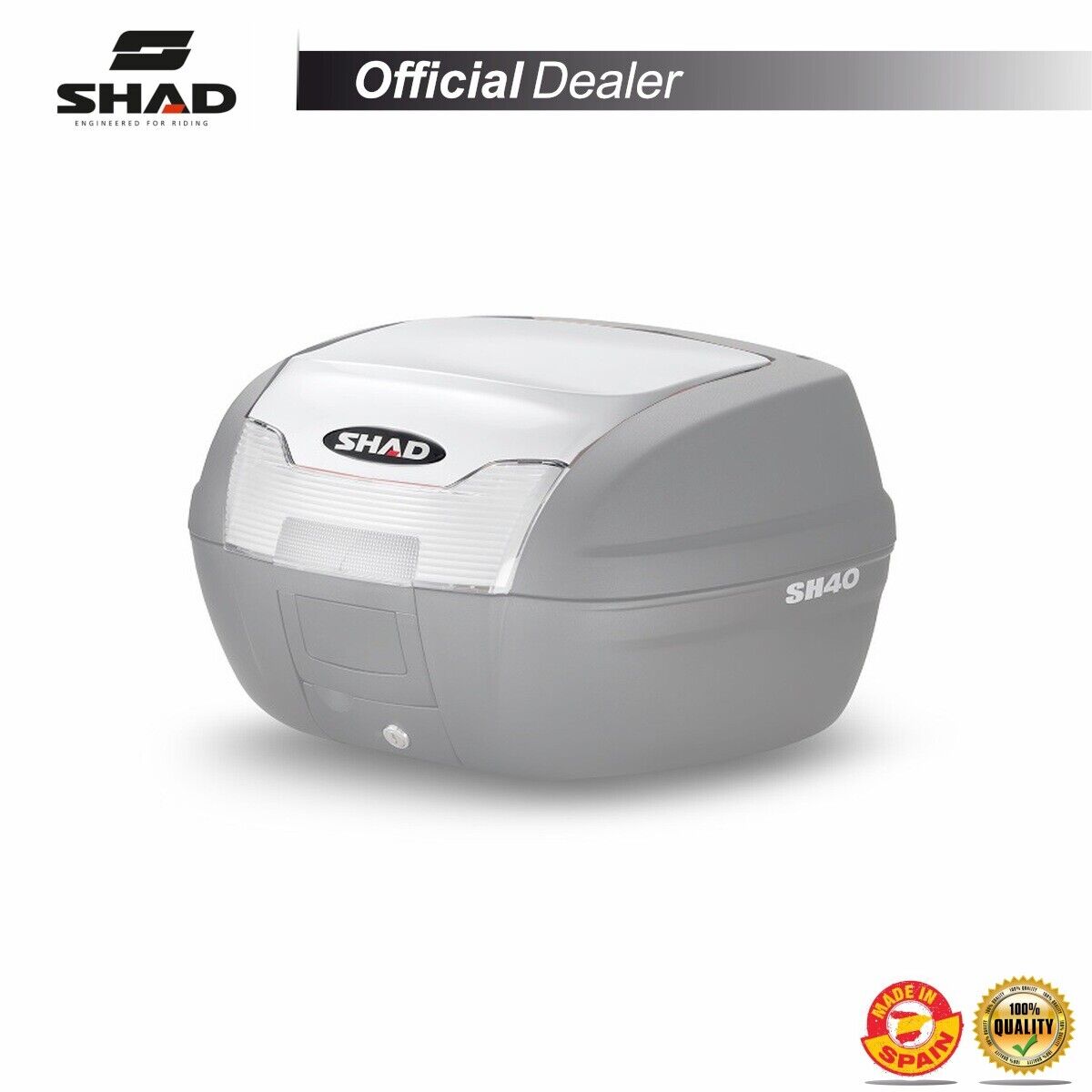 SHAD D1B40E08 COPERTURA DECORATIVA BAULETTO SHAD SH40 BIANCO