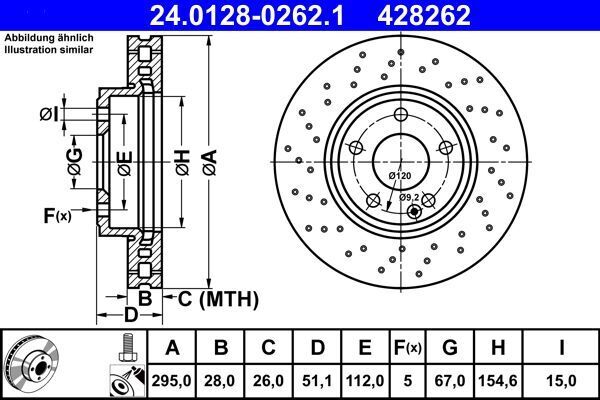 ATE Discofreno  24.0128-0262.1