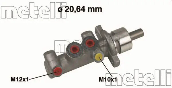 Pompa freno Alluminio 05-0416 METELLI per RENAULT CLIO II