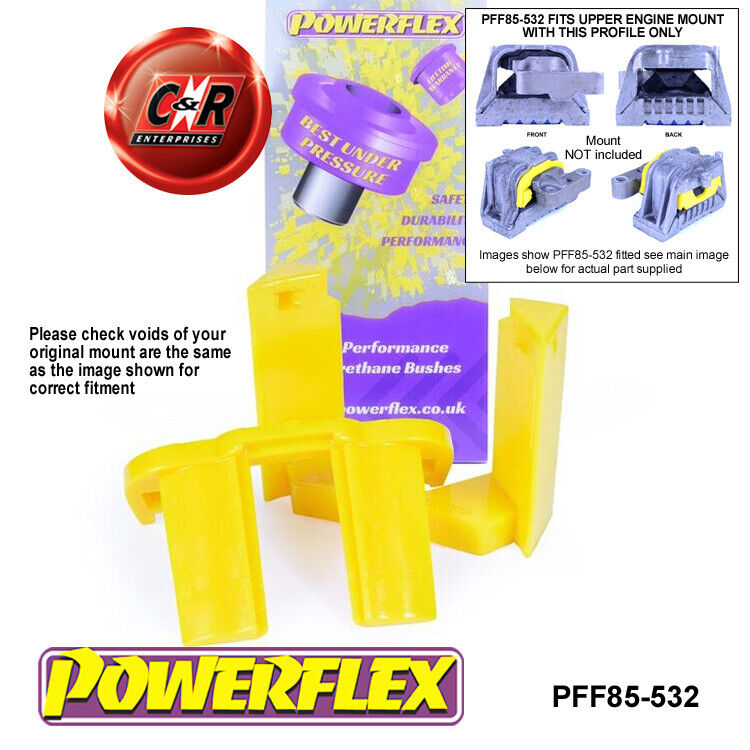 Powerflex Supporto Motore Superiore Inserti Per VW Touran 1T (2003 PFF85-532