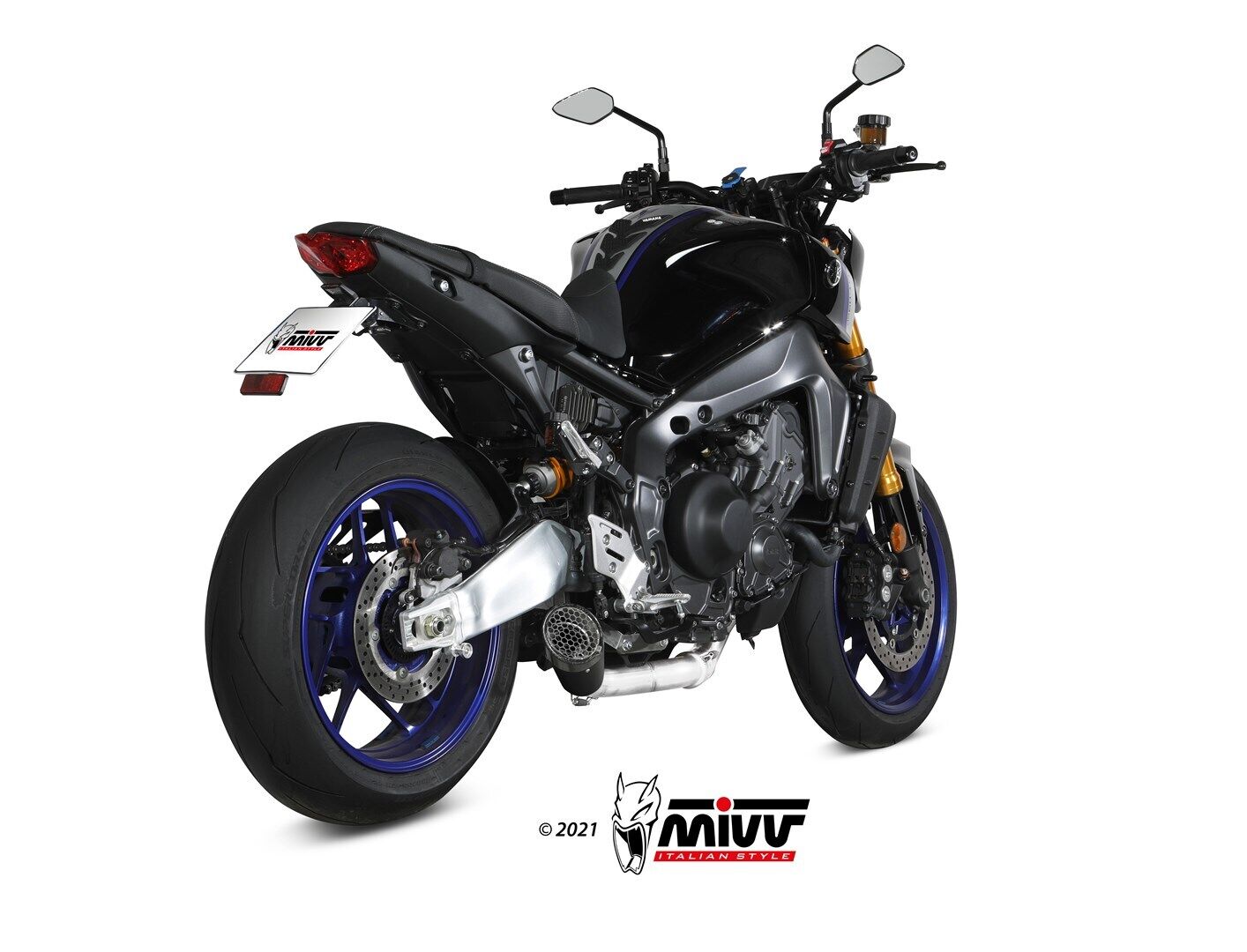 Mivv Scarico Completo per  YAMAHA MT-09 / SP / FZ-09 2021 > 2022 X-M5 BLACK