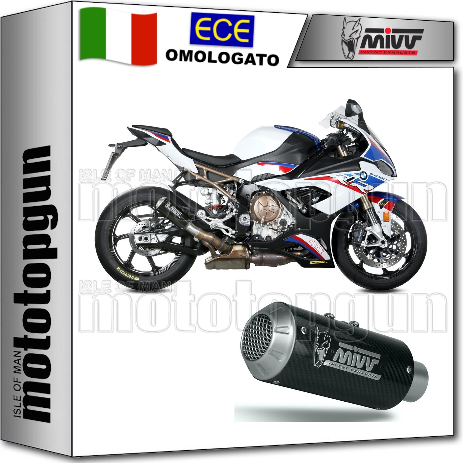 MIVV SCARICO OMOLOGATO CAT-OEM MK3 CARBONIO BMW S 1000 RR 2019 19 2020 20