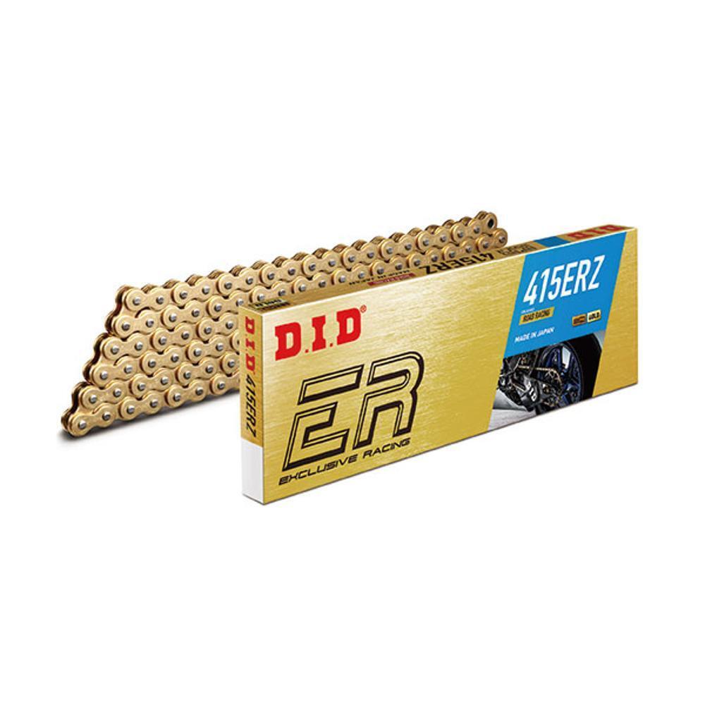 CATENA TRASMISSIONE DID 415 ERZ GOLD & GOLD 124 MAGLIE CON GIUNTO A CLIP RJ