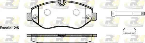 Pastiglie freno Assale anteriore 21245.00 ROADHOUSE per MERCEDES-BENZ VW