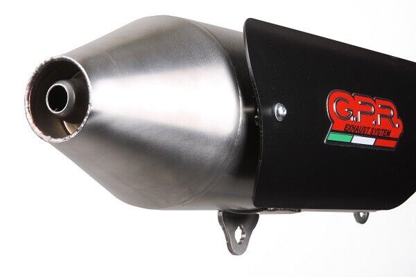 GPR exhaust approved satin steel Power Bomb Quadro 350D 2011-2013