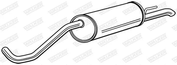 Silenziatore terminale 24154 WALKER per SEAT IBIZA IV IBIZA IV ST IBIZA IV SC