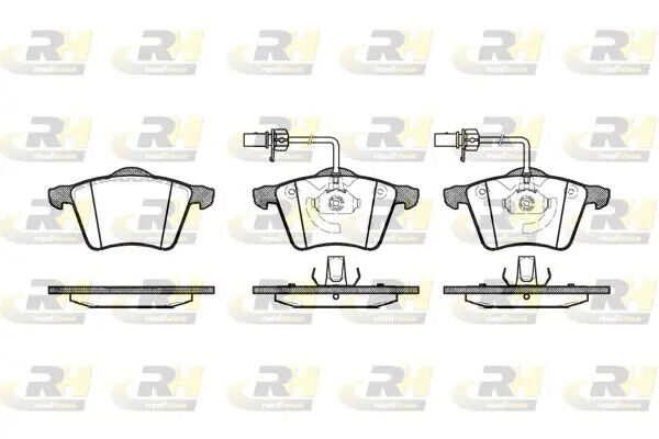 Pastiglie freno Assale anteriore 2721.02 ROADHOUSE per VW FORD SEAT