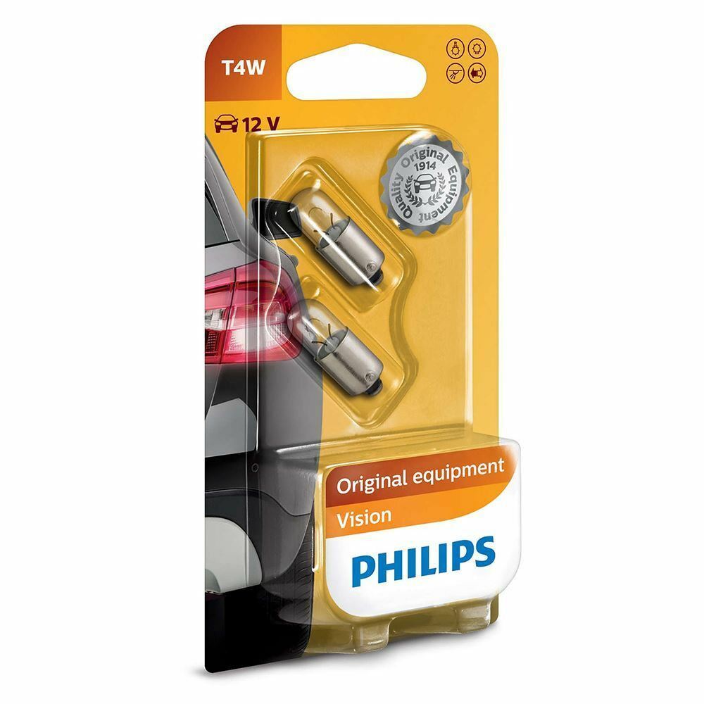 Philips T4W Vision Indicatori Bulbi 5W 12V 12929B2 BA9s Twin