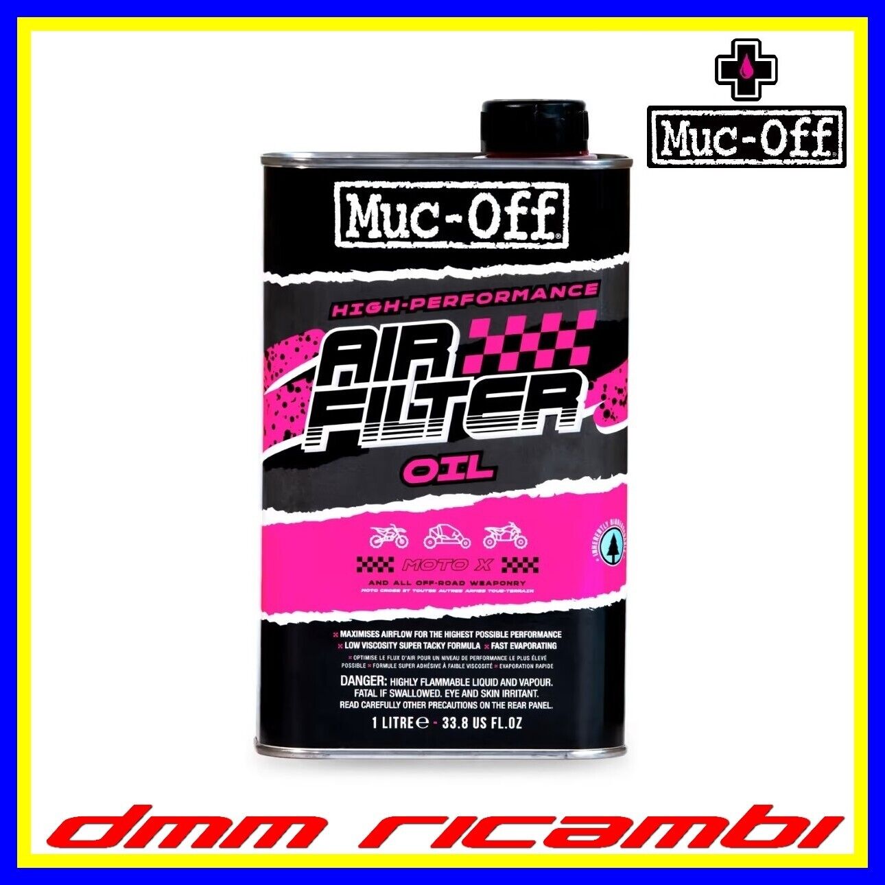Olio filtri aria in spugna MUC-OFF Air Filter Oil CROSS ENDURO MOTARD ATV QUAD